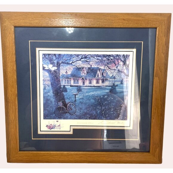 Signed "Afternoon Glow" Art Print By Gene Roncka Professionally Framed & Matted - Picture 1 of 7
